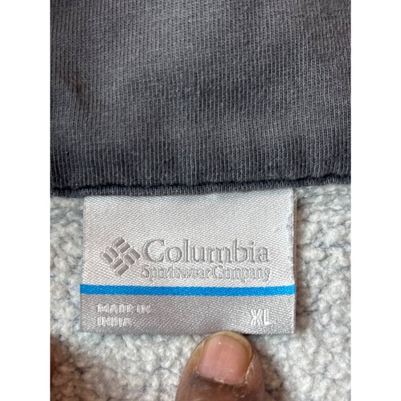 Columbia Mens Blue Half-Zip Pullover Sweatshirt xl - Picture 8 of 11